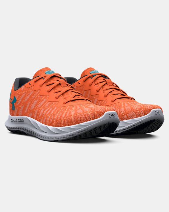 Men's UA Charged Breeze 2 Running Shoes, Orange, pdpMainDesktop image number 3